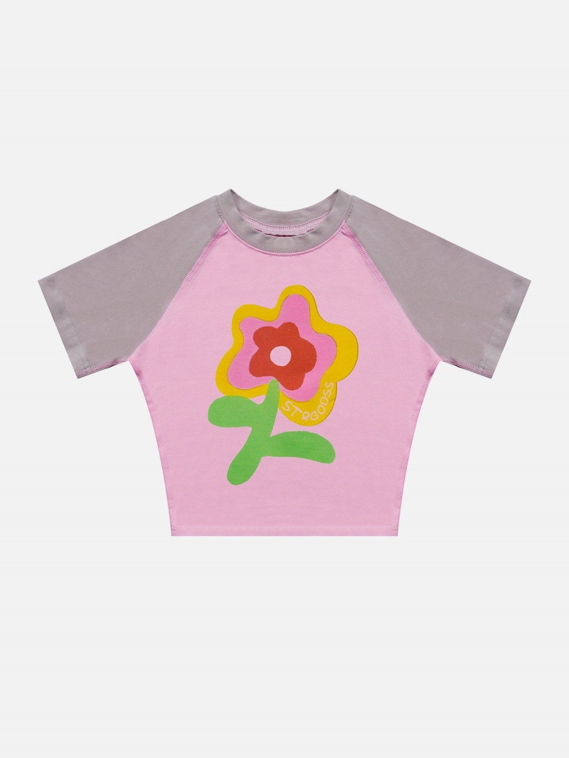 Blanche  T Shirts Aelfric Eden Flower Print Tee - KPI-0119528